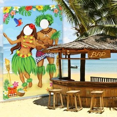 Hawaiian Luau Party Decorations Tropical Luau Couple Photo Props Hawaiian Alo