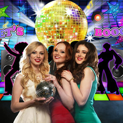 Disco Backdrop Back to 70s 80s 90s Dance Party Decorations Banner Let’s Boogie B