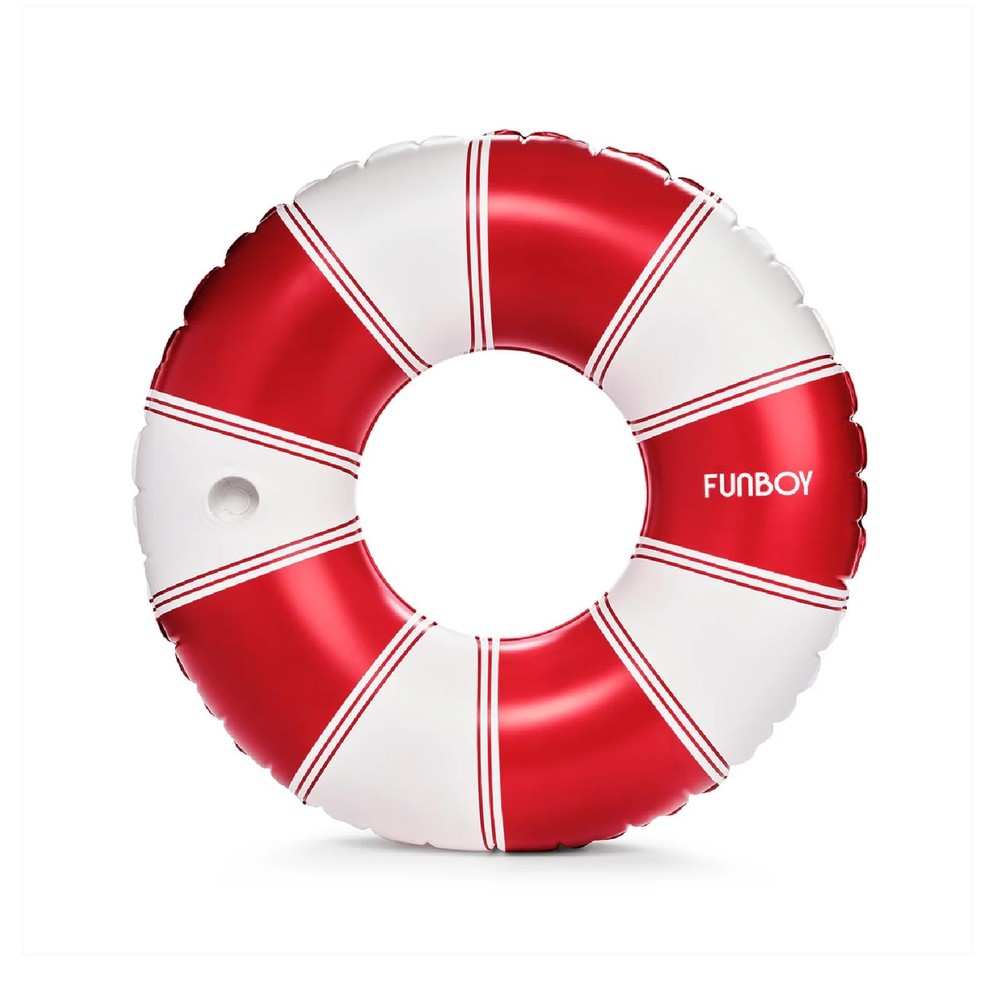 Giant Pool Float Adult 48 Inch Inflatable Lounger Heavy Duty Cup Holder Vintage