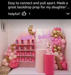 KATE 24PCS Pink Iridescent Wall Backdrop Panels 12″x12″ Square Sequins NIOB