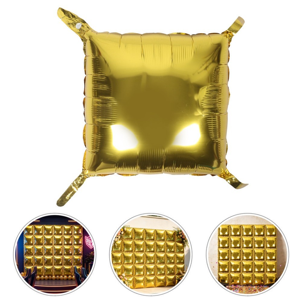 50 Pcs Balloon Wall Backdrop Kit Aluminum Foil Decorative Balloons