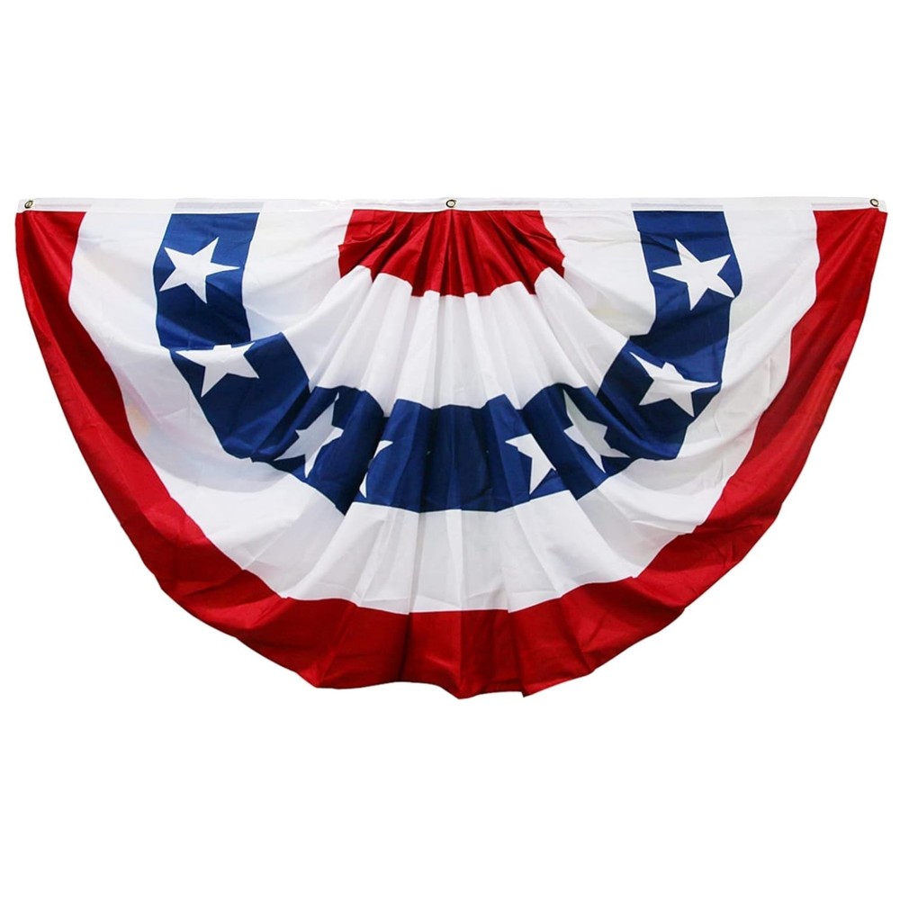 Large Outdoor American Flag Bunting 3×6 Ft – Perfect for Memorial Day & Holidays