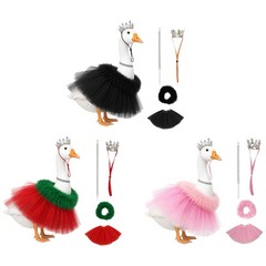 4Pcs Adjustable Crown Weatherproof Mesh Tutu Skirt Eye-catching Flexible Yard