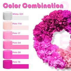 Crepe Paper Streamers 8 Rolls 656ft Pack Of Metallic Gold White And Pink Party S