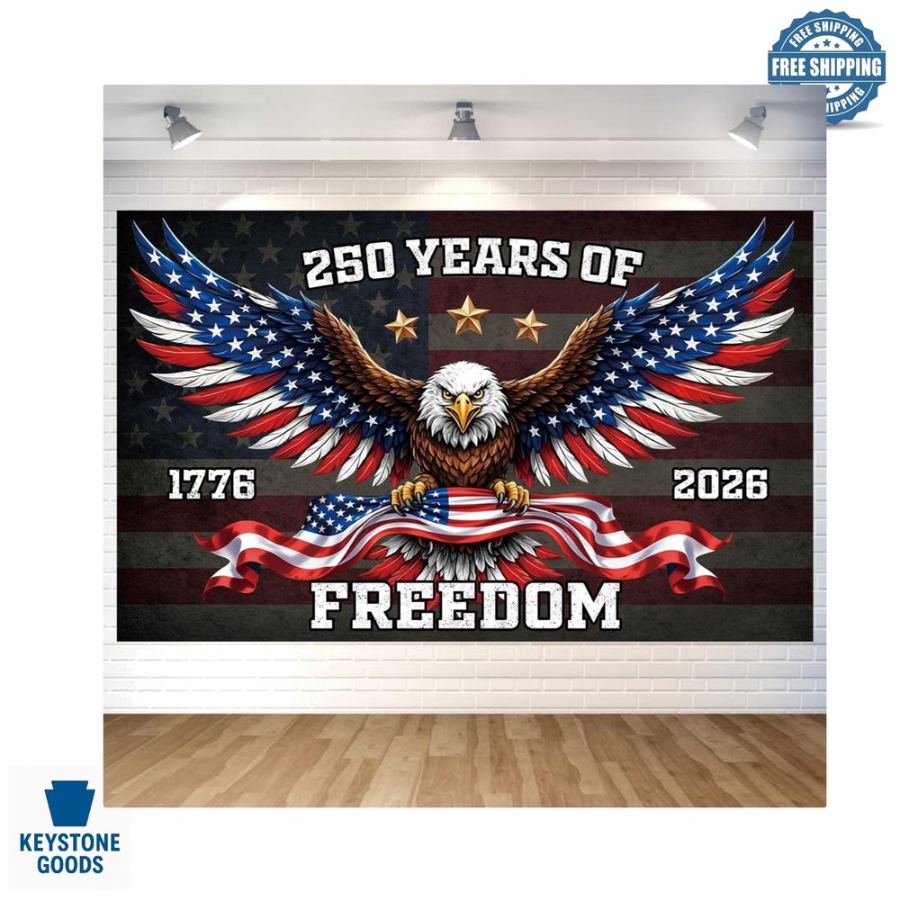 Patriotic Eagle Backdrop Banner – 4th of July & Independence Day Decor