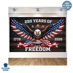 Patriotic Eagle Backdrop Banner – 4th of July & Independence Day Decor