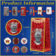 24 Pcs Medieval Party Decorations Knights Themed Party Favors Mini Medieval Favo