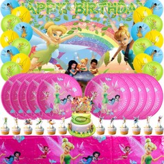 Tinkerbell Party Supplies Party Decoration Set Plates Balloons Banner Tablecloth