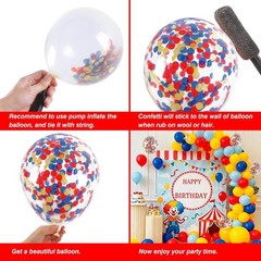 Carnival Circus Theme Party Decorations, Primary Color Balloon Arch Kit, 120p…
