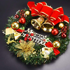 Christmas Wreath 30cm, Decorations Front Door Ornament…