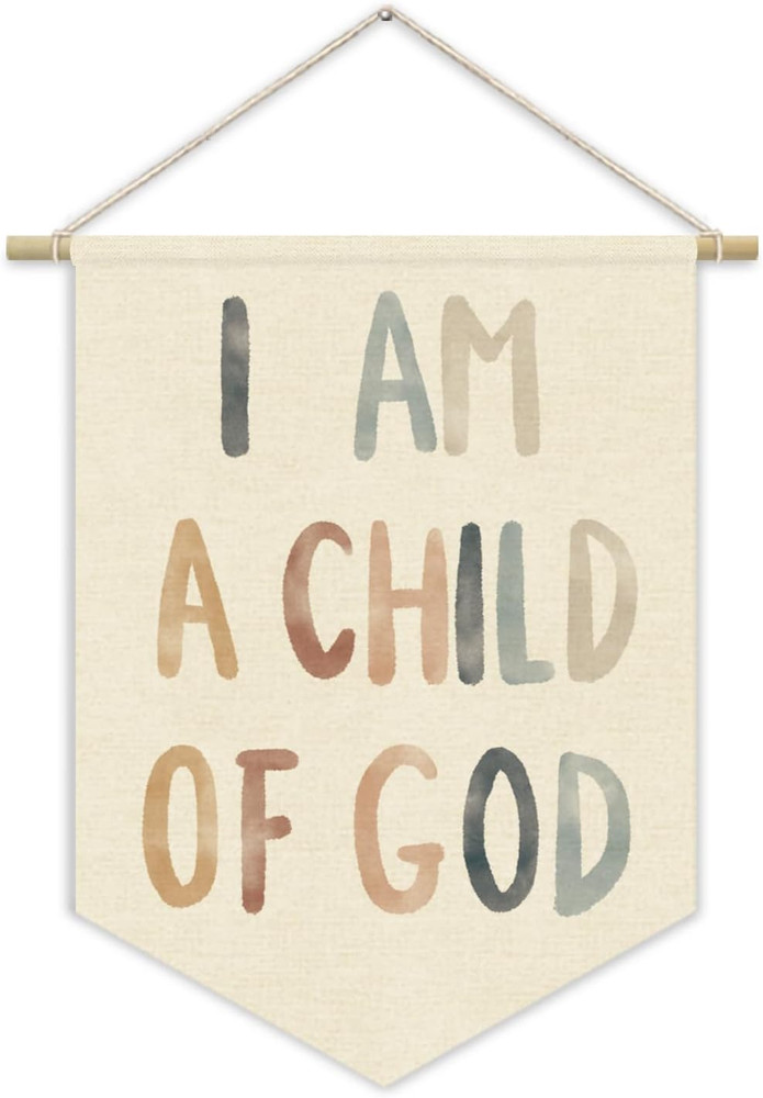 Boho Classroom Homeschool Decor I Am a Child of God Banner,Teen Sunday School De