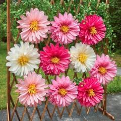 Large Paper Flowers Tissue Backdrop Giant Floral Decorations Wedding Party Decor