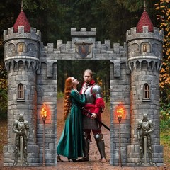 Colorful Medieval Castle Door Covers – Perfect for Birthday & Halloween