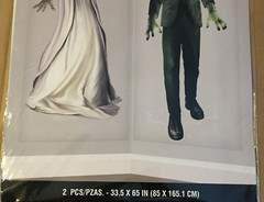 UNIVERSAL MONSTERS BRIDE OF FRANKENSTEIN & FRANKENSTEIN SCENE SETTERS 33.5″X65″