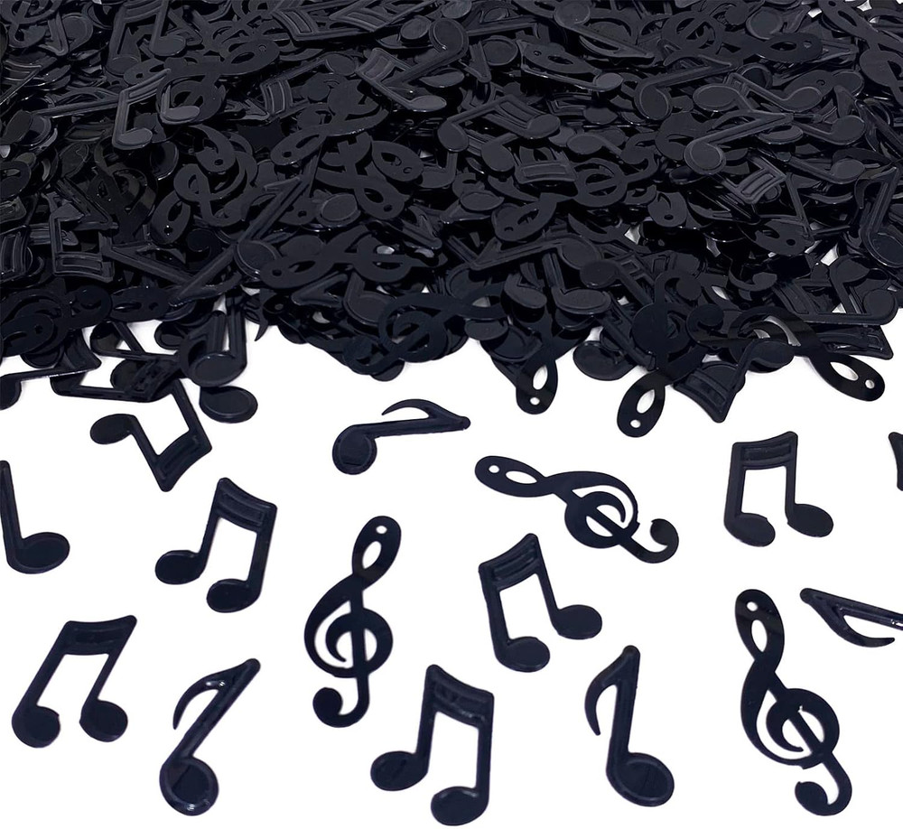 Confetti Musical Notes Confetti Black Musical Clef Cutout for Music Party Recept