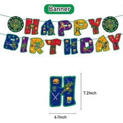 Ninja Turtles Birthday Party Supplies，Ninja Turtles Birthday Party Decorate Set