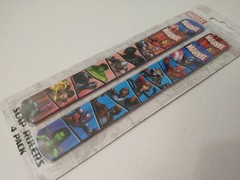 Marvel Slap Rulers 4 Pack Spider Man Iron Man New