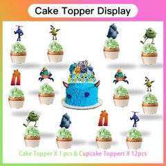 Monsters University Party Supplies Set Plates Balloons Cake Toppers Banner