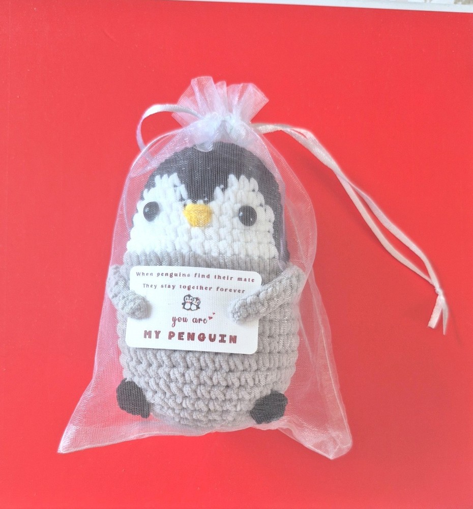 Handmade Emotional Crochet Penguin – You’re My Penguin Gift for Special Moments