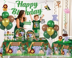 Xynic 205 Pcs Jungle Party Decorations Set