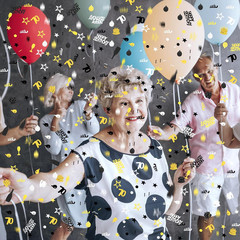 3000 Piece Birthday & Anniversary Confetti – 70Th Style, Black, Gold & Silver Pa