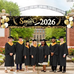 Xtralarge 2026 Graduation Decorations Yard Banner – 120×20 Inch | Senior 2026 C.
