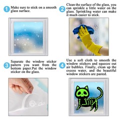JarThenaAMCS Glow in The Dark Halloween 7.8 x 11.8inch, Green Fluroscent