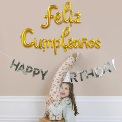 Feliz Cumpleanos Paty Decoration Birthday Banner Spanish Happy Birthday Letter B