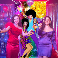 Disco Door Banner 3X6 Ft 70S Party Decorations 70S Theme Photo Props Disco Party