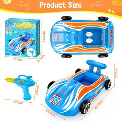 Pool Floats Toys with Water – Inflatable Ride-on Pool Toys for Ages 4-8 Race …