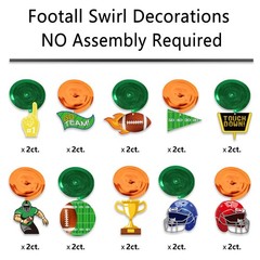 Football Party Decorations 34 PCS Game Day Supplies Birthday Tailgate Decor