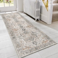 GENIMO Runner Rug 2×5 Non Slip Machine Washable 2′ x 5′ (Rectangular), Taupe