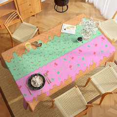 Ice Cream Party Decorations – Disposable Tablecloth for Ice Cream Birthday Party