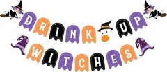 Halloween Drink Up Witches Banner