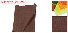 Crepe Paper Roll Crepe Paper Decoration 7.5ft 20 Inch Wide Dark Brown