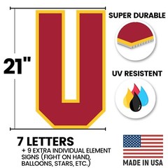 Official USC Grad Die Cut Yard Display Sign Set