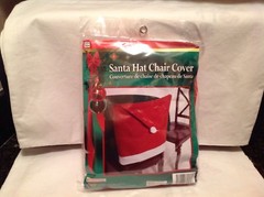 Forum Santa Hat Chair Cover 18″x28″ Table Decoration, Red White