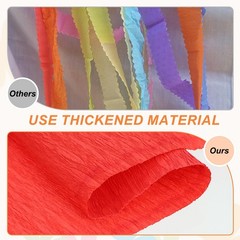 1 PCS Crepe Paper Roll 7.9ft Long x 20 Inch Wide Bright Red Party Streamers