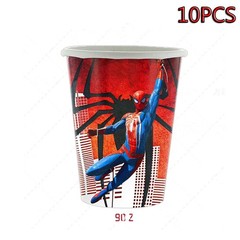 81 pcs Spider-Man birthday party supplies 10 guests.