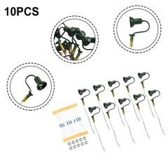 10 X OO / HO Scale Street Bracket Light Model Wall Lamp Posts LED Building