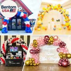 Balloon Arch Stand Kit, 10FT Wide & 7.5FT High Adjustable Balloon Arch Frame, Id