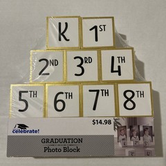 Graduation Photo Block ~ K-12 ~ 13 pc New Unopened