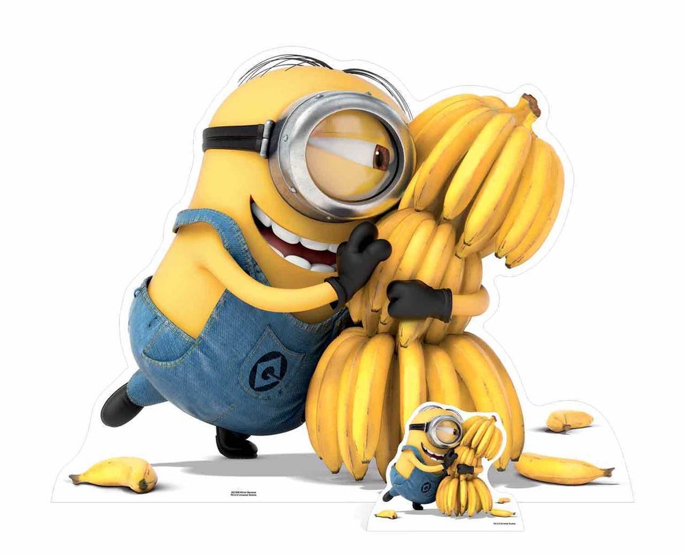 Minion holding Bananas Despicable Me 3 Minions Lifesize & Mini Cardboard Cutout