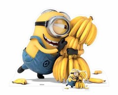 Minion holding Bananas Despicable Me 3 Minions Lifesize & Mini Cardboard Cutout
