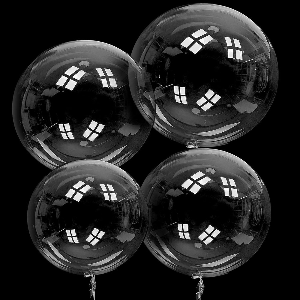 80Pcs Bobo Balloons, Different Size Clear Balloons for Stuffing Bubble Transp…