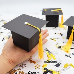 30Pcs Graduation Cap Candy Boxes – Elegant Party Favors for 2026 Celebrations