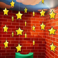 24 Pcs Super Brother Themed Party Decorations Hanging Birthday Decorations Vi…