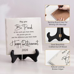 6-Inch Inspirational Retirement Decoration – A Thoughtful Gift for 2026 Retirees