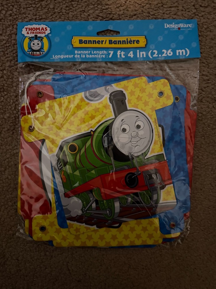DesignWare Thomas & Friends Multicolor Birthday Banner – 7 ft. 4 in.
