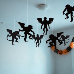 20 Pcs Wizard Party Fly Hanging Monkey Decorations, Halloween Fly Hanging Mon…
